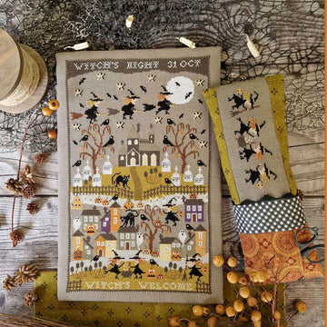 Witch’s Welcome Halloween Cross Stitch Kit