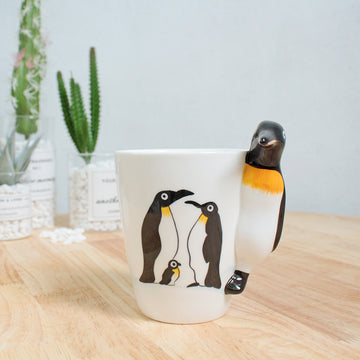 3D Hand-Painted Ceramic Animal Cup