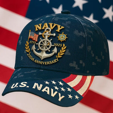 US Navy 250th Anniversary Birthday Hat