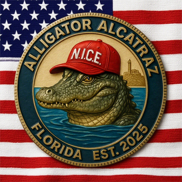 Alligator Alcatraz Challenge Coin
