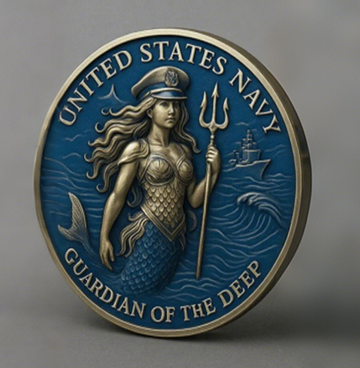 U.S. Navy Mermaid and Kraken Guardian Commemorative Coin