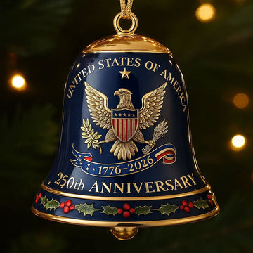 US 250th Anniversary Bell Ornament