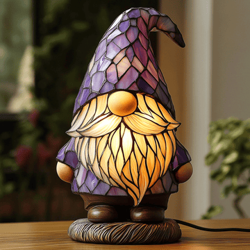 Purple Gnome Lamp