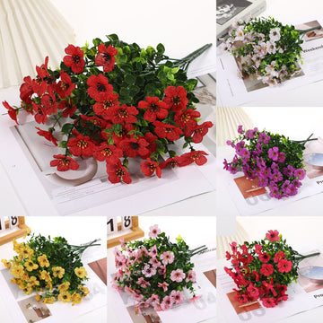 Violet Fake Flower Decorative Arrangement