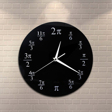 Pi Mathematical 3.14 Acrylic Black Wall Clock