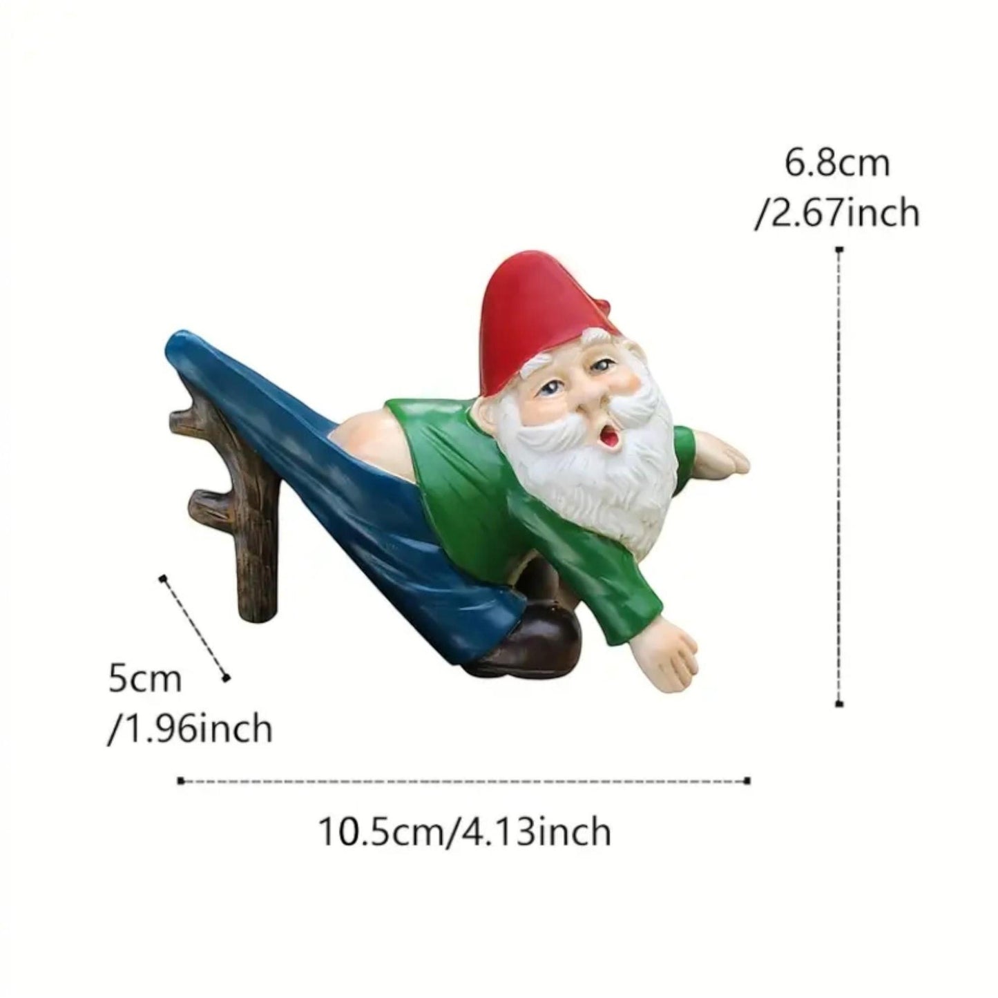 Hanging Gnome Garden Statue - Funny Dwarf Flowerpot Decoration