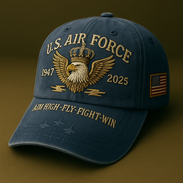 "Aim High" USAF Heritage Cap | 1947-2025 Fly-Fight-Win Edition