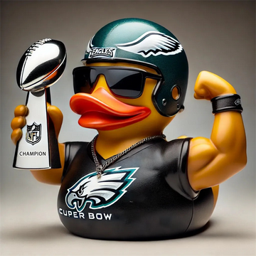 Philadelphia Eagles Style Yellow Duck