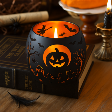 Cast a Spooky Glow: Halloween Ambiance Candle Holders