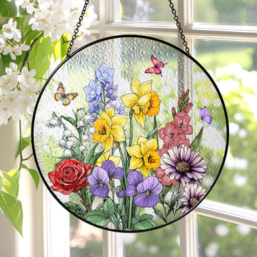 Flowers Suncatcher Ornament