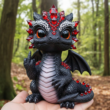 Bejeweled Gemstone Baby Dragon Ornament