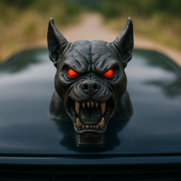 Demon Dog Hood Ornament: Unleash the Beast on Every Road