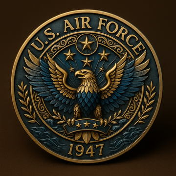 "Wings of Valor" U.S. Air Force Challenge Coin | Est. 1947 Legacy Edition
