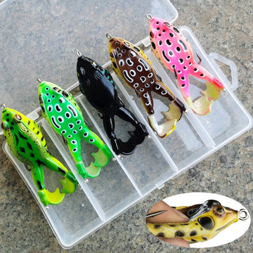 Lifelike Frog Lures Baits (5pcs a Set)