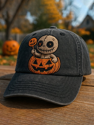 Vintage Halloween Art Casual Print Hat