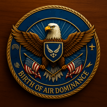 USAF "Birth of Air Dominance" Eagle and Flag Commemorative Coin