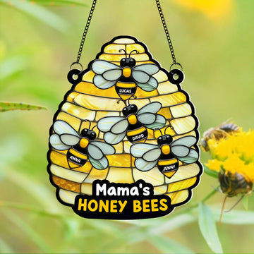 Sun Catcher Bees Ornament