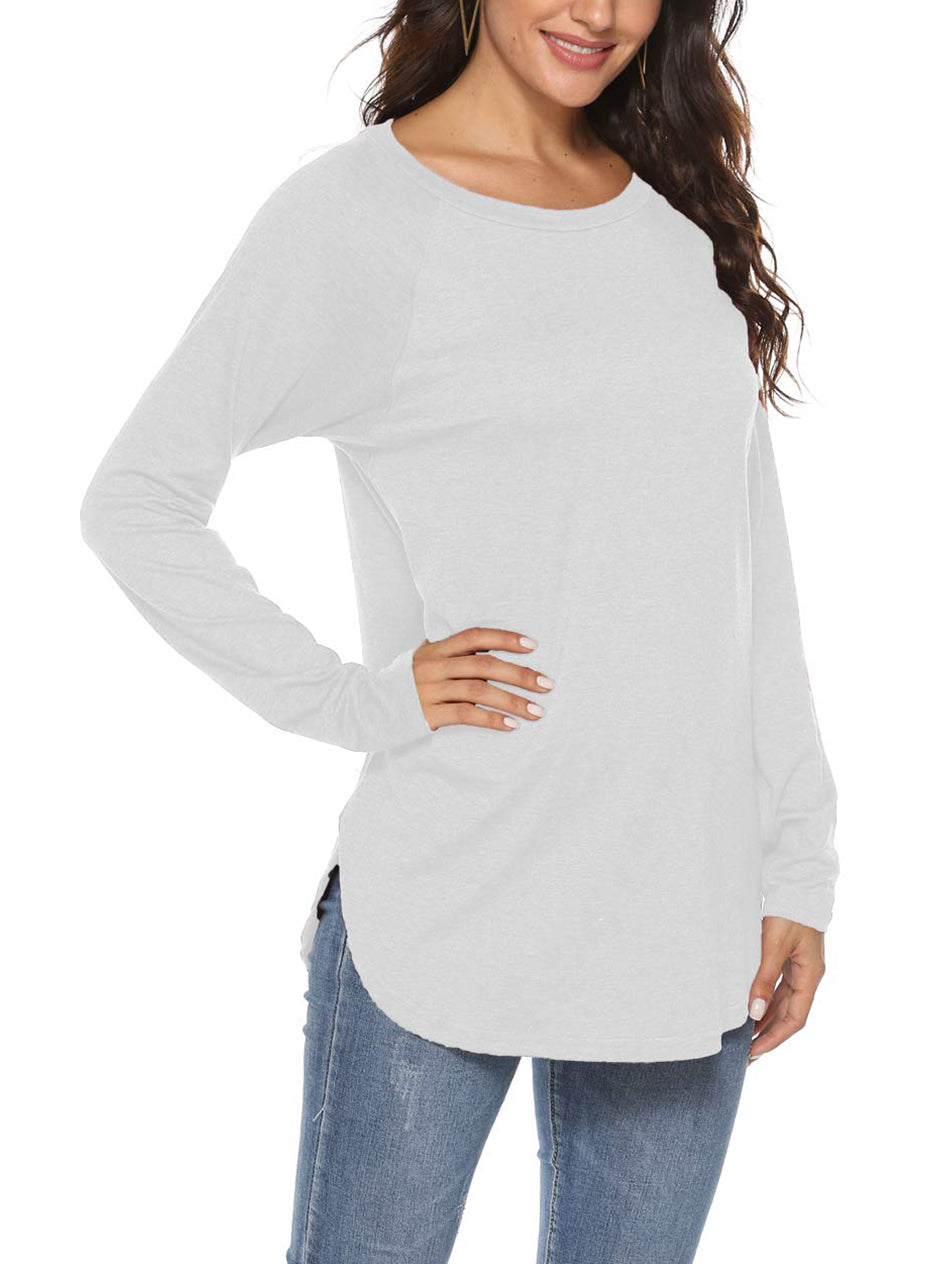 Women's Basic Crew Neck Long Sleeve T-Shirt