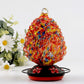 Hand Blown Glass Hummingbird Feeder  - 34 Ounces