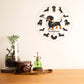 Cartoon Dachshund Wiener Dog Arcylic Wall Clock