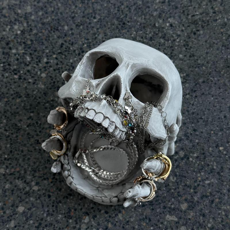 3D Resin Gothic Skull Design Ashtray