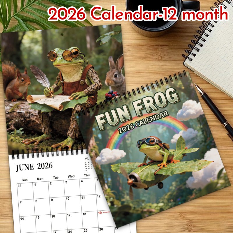 2026 Mysterious Frog Wall Calendar Planner