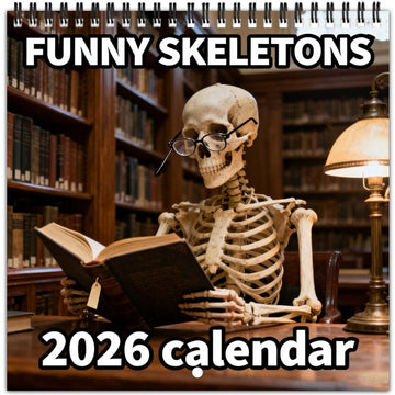 2026 Funny Skeletons Calendar