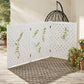 3-Panel Wooden Privacy Screen Fence with Lattice Design, Outdoor AC Cover