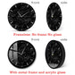 Modern Minimalist Black Marble Print Silent Wall Clock