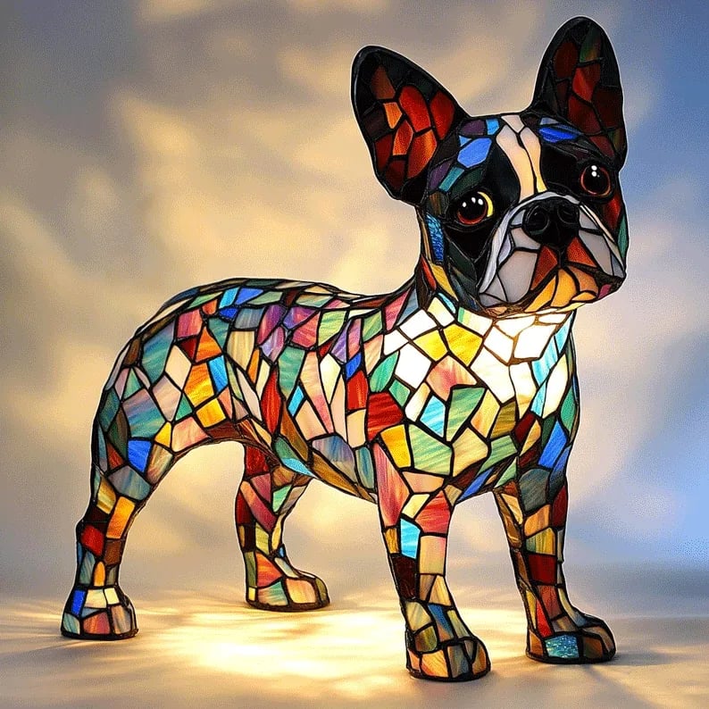 Boston Terrier Lamp