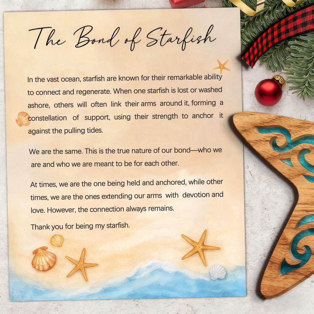 Starfish Sisterhood Ornament