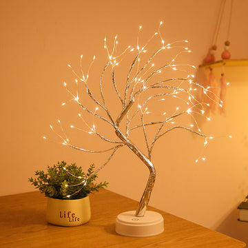 108 Light Copper Wire Touch Switch USB Charging LED Table Lamp