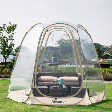Bubble Tent Pop Up Gazebo, 8-10 Person Igloo Dome Garden Patio Canopy Shelter