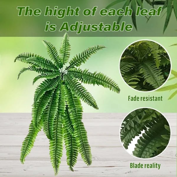 UV Resistant Lifelike Artificial Boston Fern