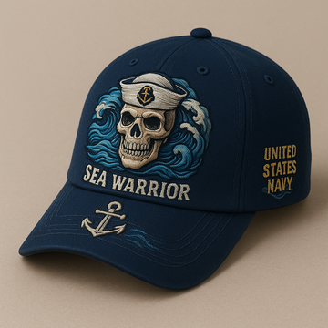 United States Navy Warrior Skull Hat