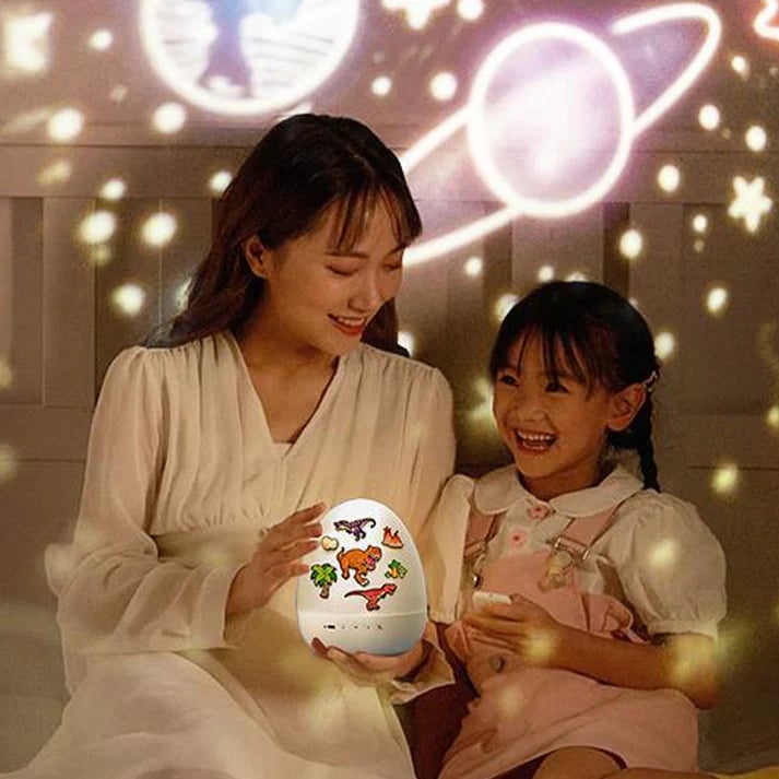 Dinosaur Egg Night Light Projector with Bluetooth Speaker For Kids