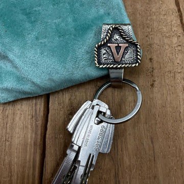 Vintage Letter Keychain