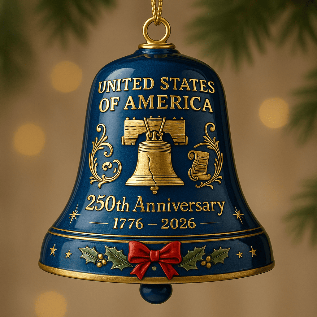 United States 250th Anniversary Bell Ornament