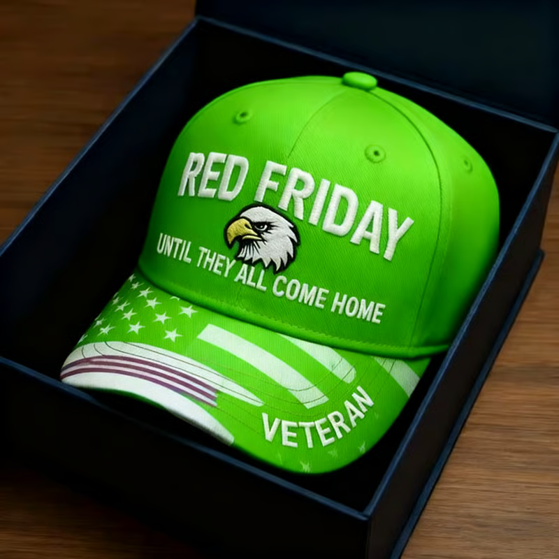 Crafted by Hand Embroidery - US Friday Printed Casual Hat