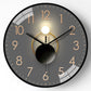 Abstract Astrology Modern Silent Anti-Fog Glass Wall Clock Living Room Bedroom Home Decor