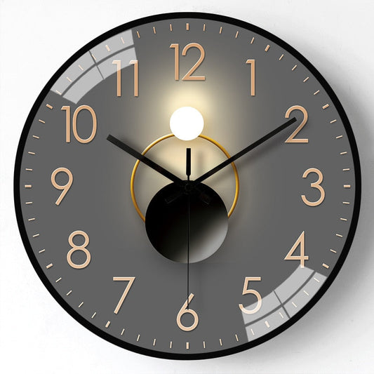 Abstract Astrology Modern Silent Anti-Fog Glass Wall Clock Living Room Bedroom Home Decor