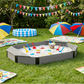 Kids Outdoor Octagon Sandbox, Solid Wood Sandpit with Cover & Liner