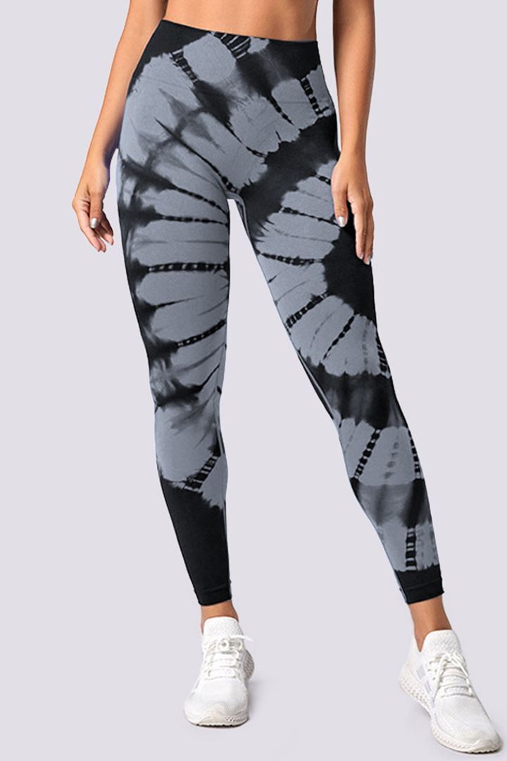 Tie Dye Seamless Butt Lifting Sports Leggings