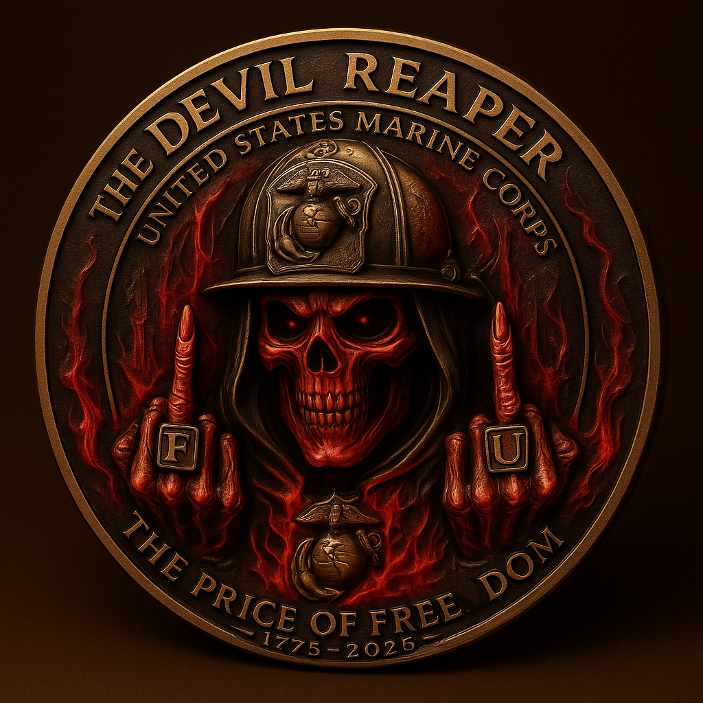 "Devil Reaper" USMC Challenge Coin