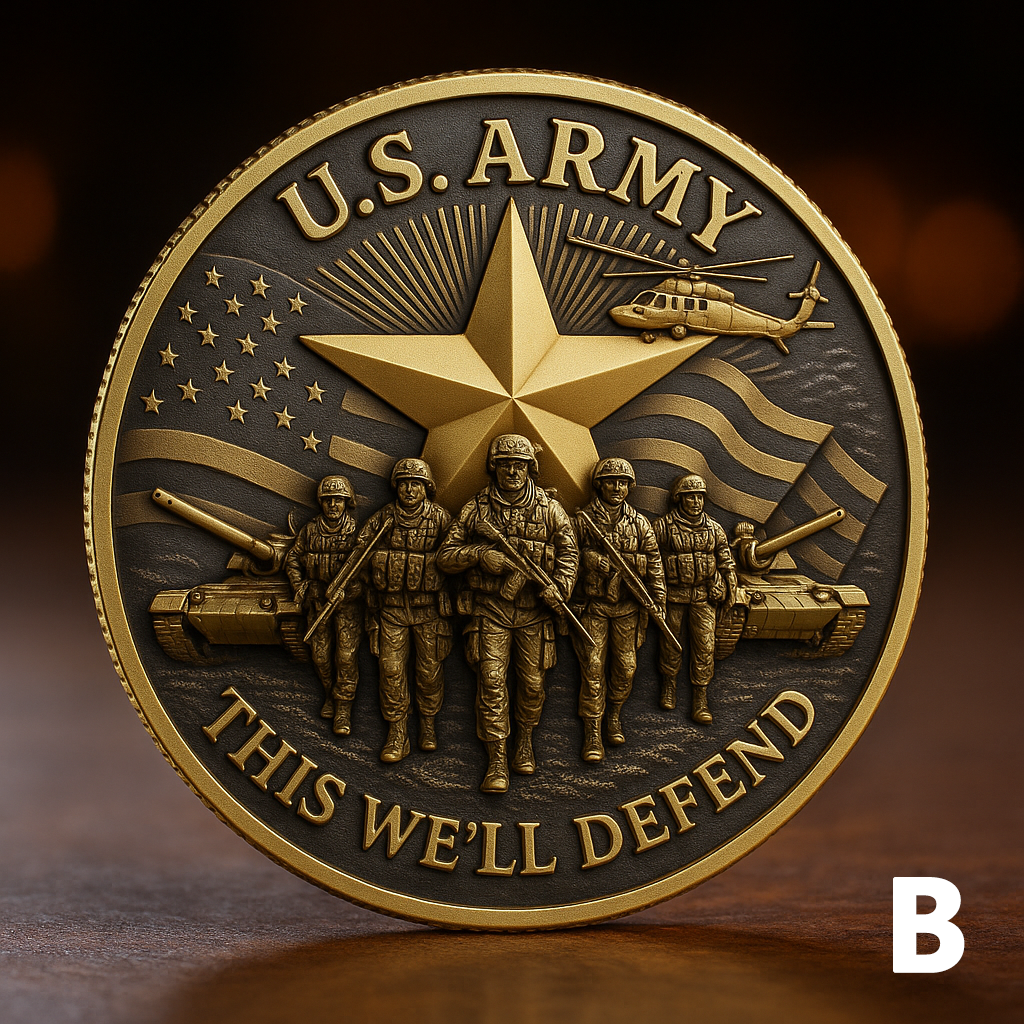 U.S. Army 250th Anniversary Challenge Coin