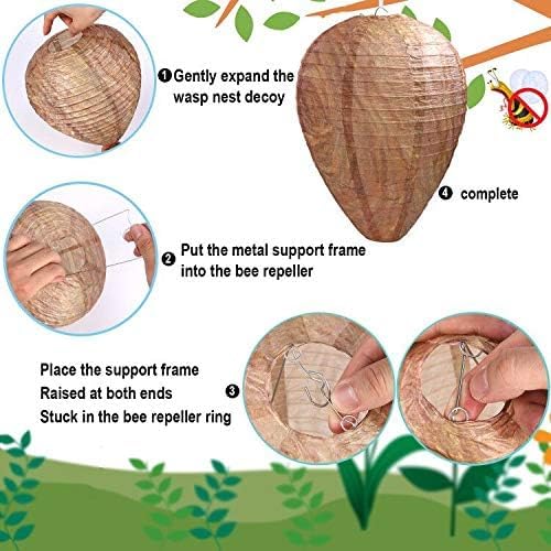 Best Bee Brothers Natural Wasp Deterrent Hives - Protect Your Yard from Territorial Wasps