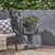 Classic Roman MGO Garden Urn Planter, 28.25" Wide Floral Relief Flower Pot with Handles