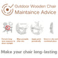 Oversize Folding Wooden Adirondack Chair, Pre-Assembled Patio Chair for Outdoor