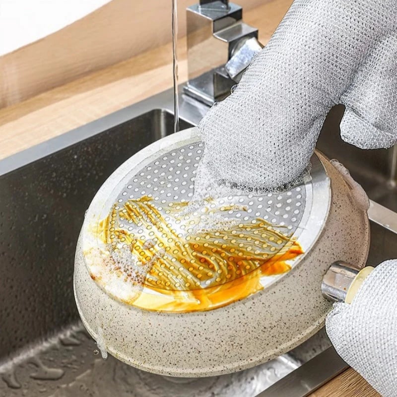 Multipurpose Non-Scratch Wire Dishwashing Gloves