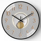 Abstract Astrology Modern Silent Anti-Fog Glass Wall Clock Living Room Bedroom Home Decor
